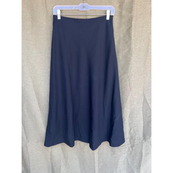 Vintage Talbots Petites Wool A-Line Skirt | Size 6 | Classic Black 100% Wool - Picture 2 of 10